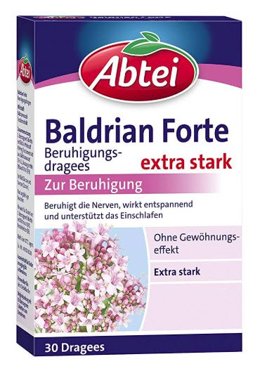 Abtei Baldrian Forte - Stark dosierte Baldriandragees zur Beruhigung (Amazon)