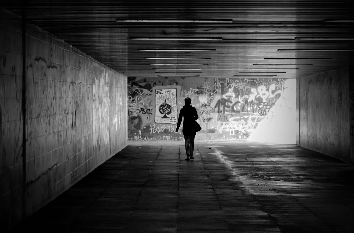 Angst in Tunnel / Unterführung (Tunnelphobie) (© Heiko Kverling - Fotolia)