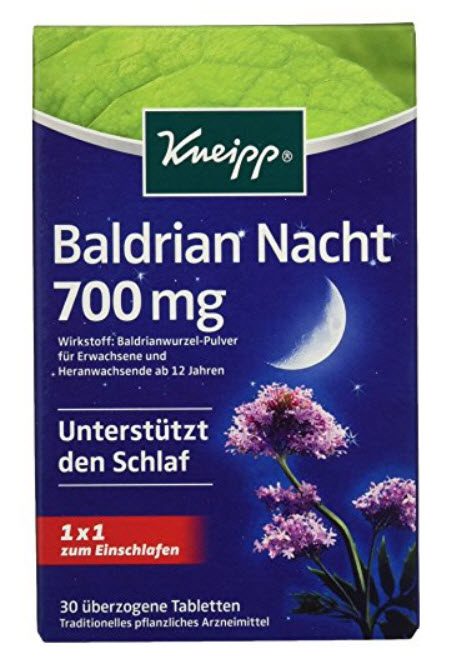 Vegetatives Nervensystem beruhigen mit Baldrian: Kneipp Baldrian Nacht 700mg bei Amazon