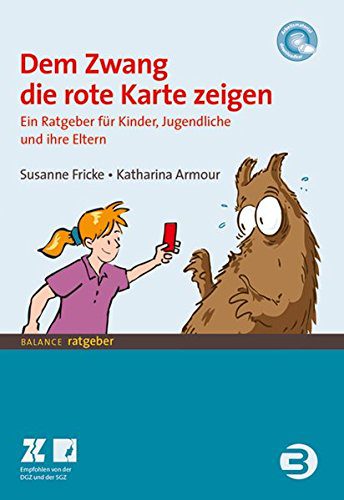 Buch: "Dem Zwang die rote Karten zeigen: Ein Ratgeber für Kinder und Jugendliche und ihre Eltern" | Beschreibung: "Dieses Buch hilft gegen Monster: Es ist der erste kindgerechte Ratgeber für junge Menschen mit Zwangserkrankungen (engl. Obsessive Compulsive Disorder bzw. OCD). Etwa 200.000 Kinder und Jugendliche in Deutschland, Österreich und der Schweiz leiden unter Zwängen bzw. Zwangsstörungen. Zwei erfahrene spezialisierte Psychotherapeutinnen holen die Betroffenen mit diesem Buch humorvoll und einfühlsam aus ihrer Einsamkeit. Leicht verständliche Informationen zur Zwangserkrankung in altersgemäßer Sprache und zahlreiche konkrete Beispiele helfen, die Krankheit zu verstehen und zu bewältigen. Dieser einzigartige Ratgeber bietet Hilfe zur Selbsthilfe und unterstützt dabei, Schritt für Schritt den Zwang zu vertreiben. Er enthält auch viele zusätzliche Informationen für Eltern, Geschwister, Lehrer/innen, Beratungsstellen, Kliniken und Ambulanzen, niedergelassene Kinder- und Jugendtherapeuten und –psychiater, Kinderärzte – inklusive Arbeitsmaterialien im Buch und als Download." (Amazon)