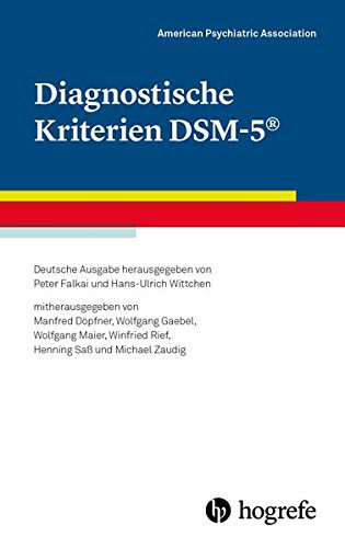 Buch: "Diagnostische Kriterien DSM-5®: Deutsche Ausgabe" (Amazon)