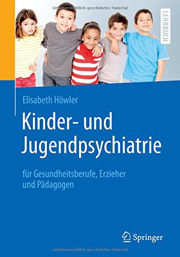 Kinder- und Jugendpsychiatrie für Gesundheitsberufe, Erzieher und Pädagogen | Beschreibung: "Dieses Buch richtet sich an alle Erzieher, Pädagogen, Ergotherapeuten, Logopäden, Physiotherapeuten und Pflegende, die mit Kindern und Jugendlichen mit psychischen Störungen arbeiten. Die erfahrene Autorin beschreibt die häufigsten Krankheitsbilder anhand von zahlreichen Fallbeispielen und gibt für den professionellen Umgang mit den Betroffenen hilfreiche Praxistipps. So lernen Sie, wie Sie bei Ihrer therapeutischen und pädagogischen Arbeit u.a. die psychische Gesundheit von Kindern und Jugendlichen fördern können." (Amazon)