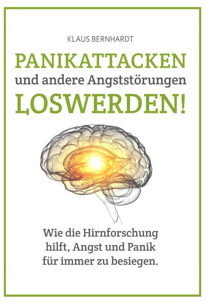 Buch: "Panikattacken und andere Angststörungen loswerden!: Wie die Hirnforschung hilft, Angst und Panik für immer zu besiegen." | Beschreibung: "In Deutschland leiden derzeit über 12 Mio. Menschen an einer diagnostizierten Angsterkrankung. Über 2 Mio. davon werden von wiederkehrenden Panikattacken geplagt. Der Angstexperte Klaus Bernhardt stellt seit Jahren die hierzulande gängigen Therapieformen gegen Angst auf den Prüfstand und gleicht sie mit den Erkenntnissen der modernen Gehirnforschung ab. Sein Ergebnis ist ernüchternd: Die meisten dieser Therapieformen sind seit Jahrzehnten veraltet und neurowissenschaftlich überhaupt nicht mehr haltbar. In diesem Buch stellt er eine völlig neue Art der Angsttherapie vor, die die neuronalen Verarbeitungsprozesse des menschlichen Gehirns gezielt nutzt, um Angst- und Panikpatienten schnell wieder in ein normales Leben zurückzuführen. Profitieren auch Sie von den in Deutschland noch weitgehend unbekannten Übungen und Techniken, mit denen es schon viele seiner Patienten innerhalb weniger Wochen geschafft haben, dem Kreislauf der Angst dauerhaft zu entfliehen." (Amazon)