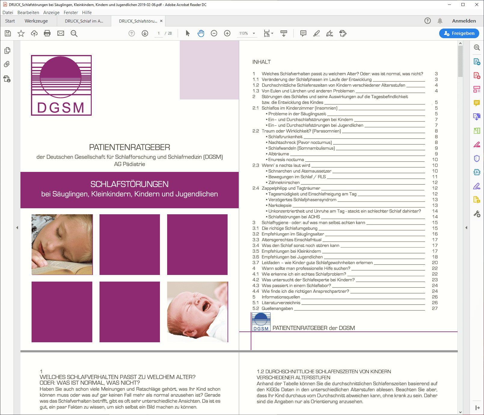 Einschlafstörung bei Kindern - DGSM Patientenratgeber mit Methoden, Tricks und Tipps zum Einschlafen für die Kleinsten (PDF) Einschlafstörung bei Kindern - DGSM Patientenratgeber mit Methoden, Tricks und Tipps zum Einschlafen für die Kleinsten (PDF)