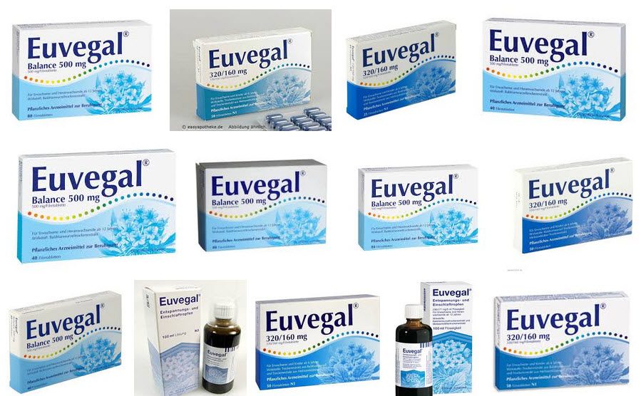 Euvegal Balance (500 mg vs. 320 / 160 mg) - gute Erfahrungen mit Baldrian (Google Bildersuche)