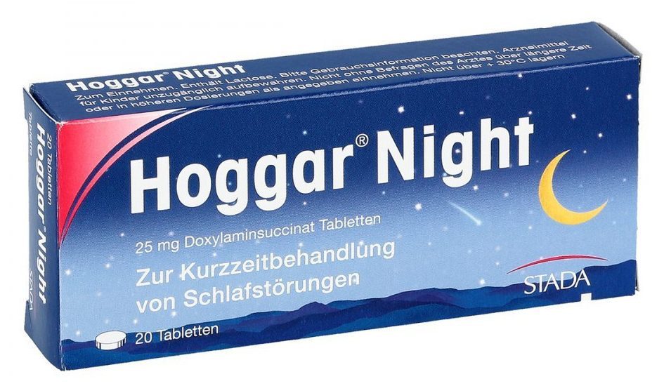 Hoggar Schlaftablette mit Doxylaminsuccinat Schlafmittel (bei Amazon)
