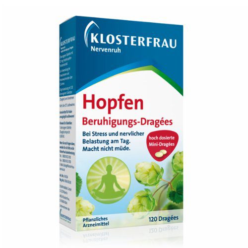 Vegetatives Nervensystem beruhigen mit Hopfen: Klosterfrau Hopfen Beruhigungsdragees bei Amazon