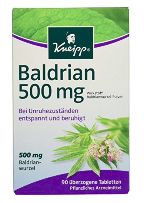 Kneipp Baldriantabletten 500mg Baldrianwurzelpulver (Amazon)