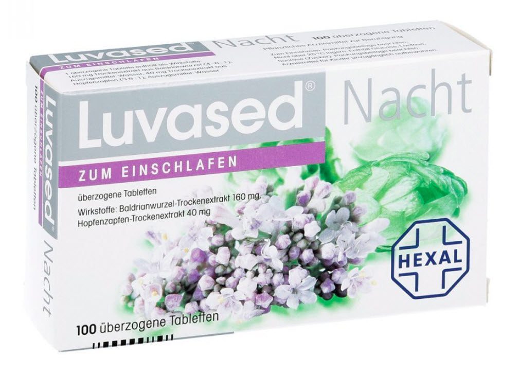 "Luvased Nacht zum Einschlafen" - Pflanzliche Schlaftabletten auf Basis von Baldrianwurzel und Hopfenzapfen (bei Amazon) "Luvased Nacht zum Einschlafen" - Pflanzliche Schlaftabletten auf Basis von Baldrianwurzel und Hopfenzapfen (bei Amazon)