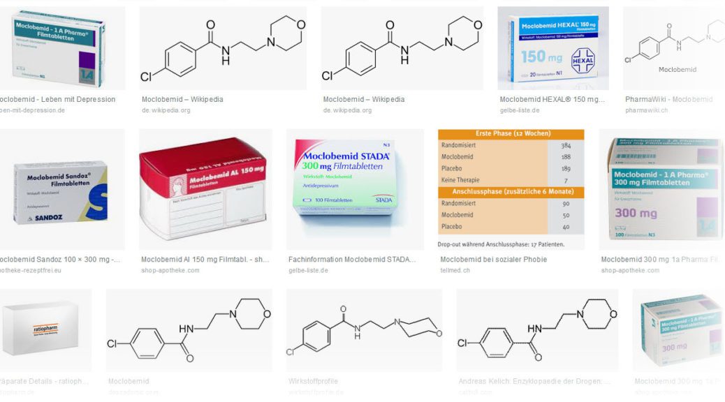 Moclobemid | Screenshot Google Bilder-Suche vom 06.02.2019