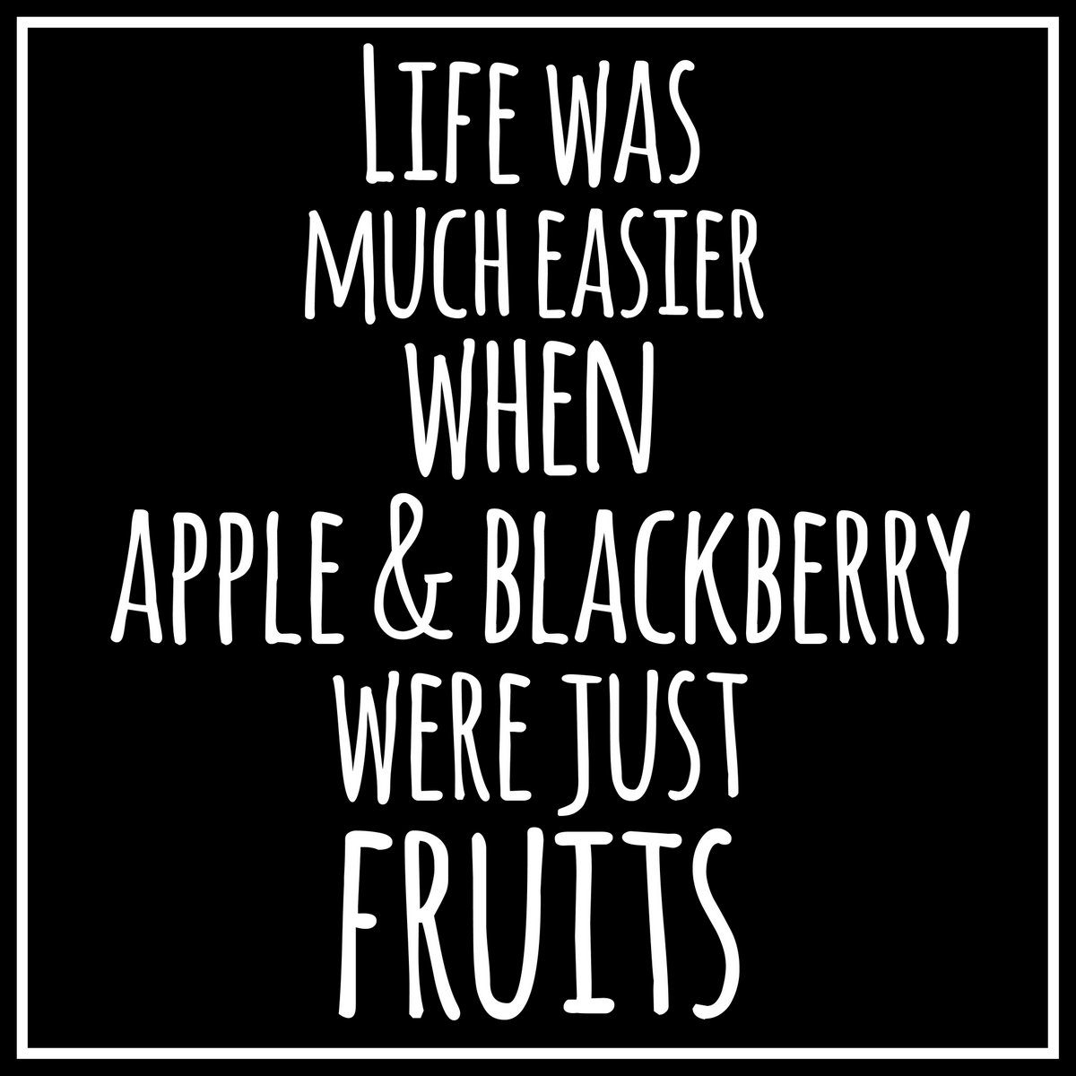 Nomophobie und die Angst ohne Handy bzw. Mobiltelefonkontakt zu sein | Das Leben war deutlich einfacher, als Apple und Blackberry noch (nur) Früchte waren... (© panptys / Fotolia)