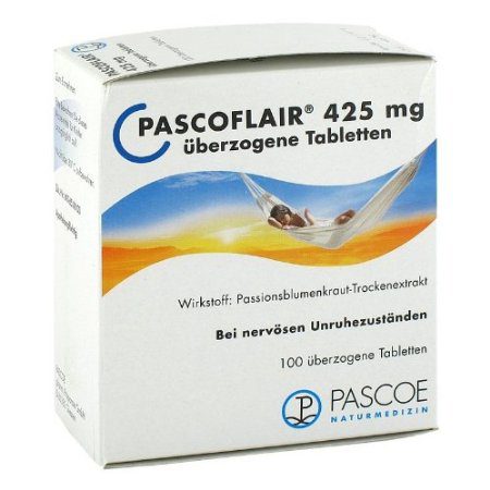 Pflichttext: PASCOFLAIR® 425 mg – Pflanzliches Arzneimittel Überzogene Tabletten. Wirkstoff: Passionsblumenkraut-Trockenextrakt Anwendungsgebiete: Bei nervösen Unruhezuständen. Enthält Sucrose und Glucose. Zu Risiken und Nebenwirkungen lesen Sie die Packungsbeilage und fragen Sie Ihren Arzt oder Apotheker.