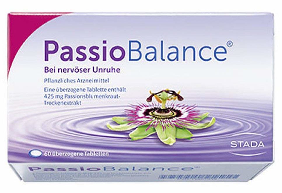 Passio Balance ist ein pflanzliches Arzneimittel aus Passionsblumentrockenextrakt zur Beruhigung. Es wird angewendet bei nervösen Unruhezuständen. (Amazon)
