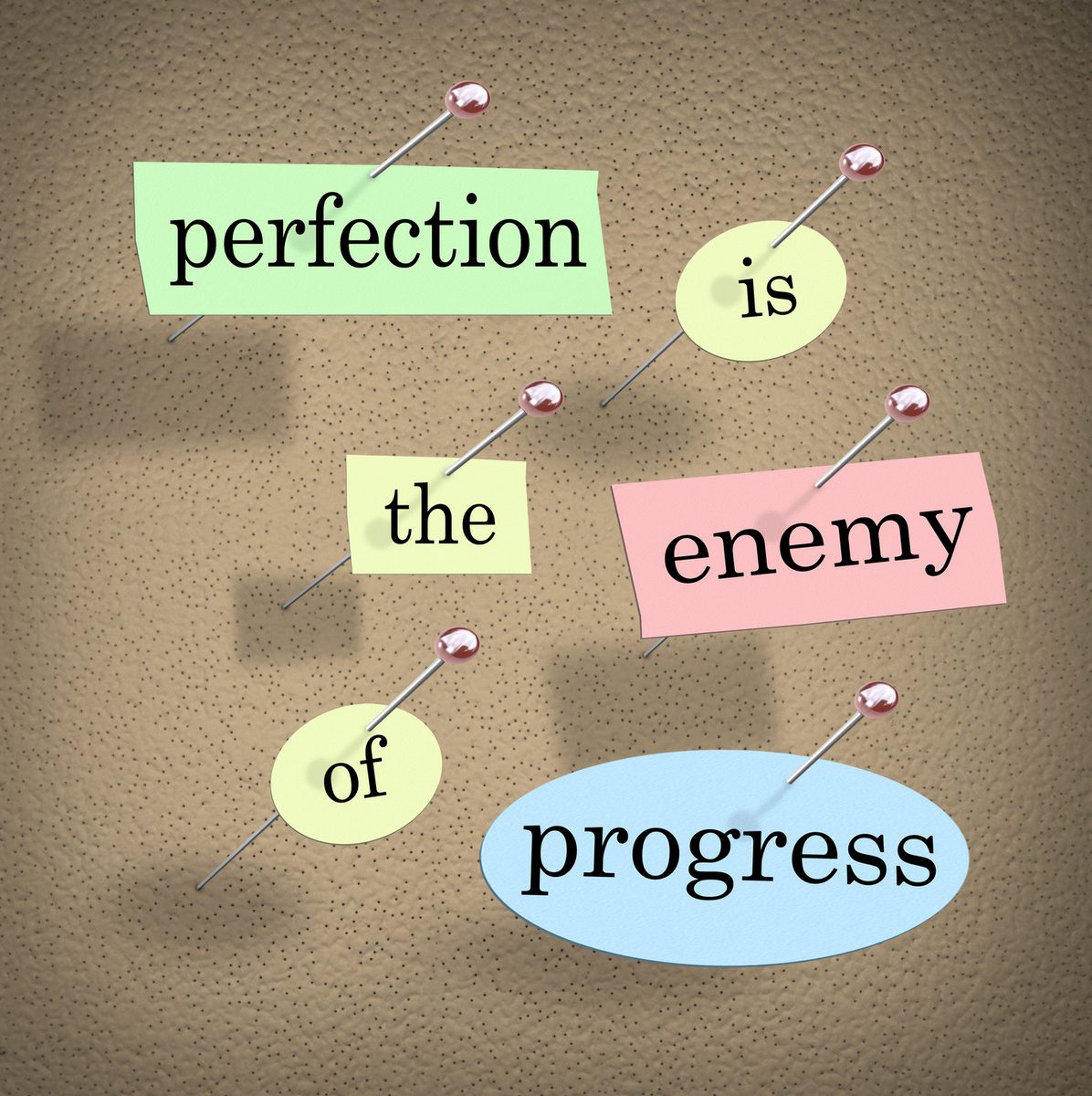 Wer immer perfektionistisch ist, hat damit seinen größten Feind bgzl. Fortschritt und "fertig werden". (© iQoncept / stock.adobe.com)