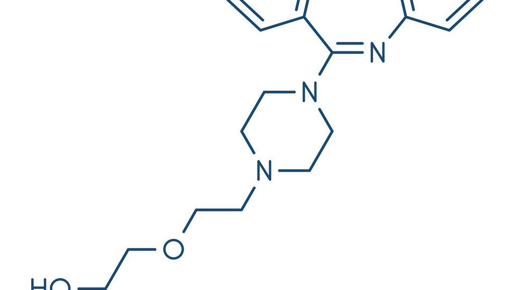 Quetiapin - chemische Formel (© molekuul.be / stock.adobe.com)