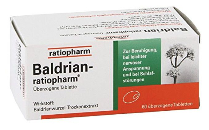 ratiopharm Baldrian Tabletten | Pflanzliches Arzneimittel zur Beruhigung, gegen leichte nervöse Anspannung und Schlafstörungen. (Amazon)