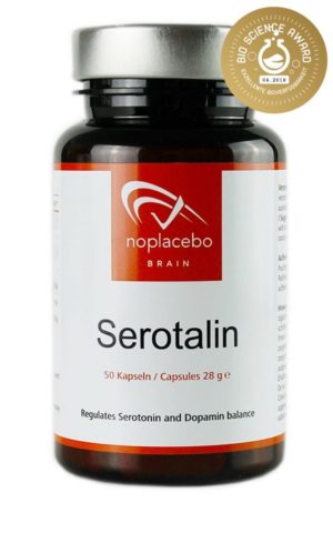 Falsch dosiert können Nahrungsergänzungsmittel wie dieser exemplarische Serotonin-Dopamin-"Booster" im schlimmsten Fall ein Serotonin Syndrom auslösen, insbesondere im Wechselspiel mit ggf. weiteren konsumierten Mitteln und Wirkstoffen (Amazon)
