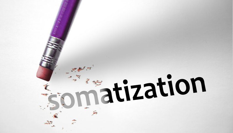 Somatization - der englische Begriff für Somatisierung, somatoforme Störung, Somatisierungsstörung (© klublu / Fotolia)