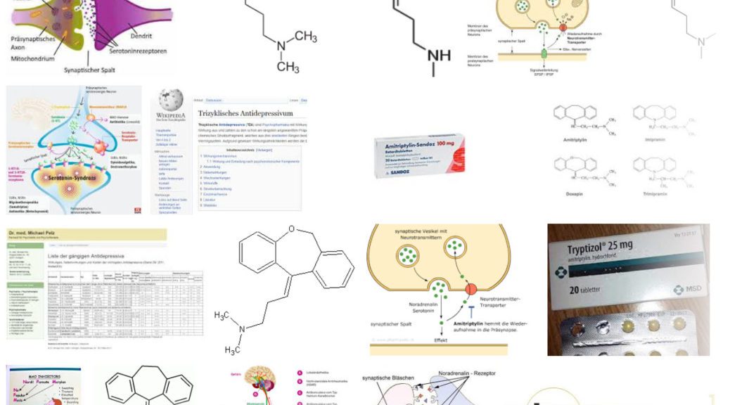 Trizyklische Antidepressva (Trizyklika) - Eine Recherche in der Google-Bildersuche liefert viele interessante Seiten (Screenshot vom 22.08.2018)